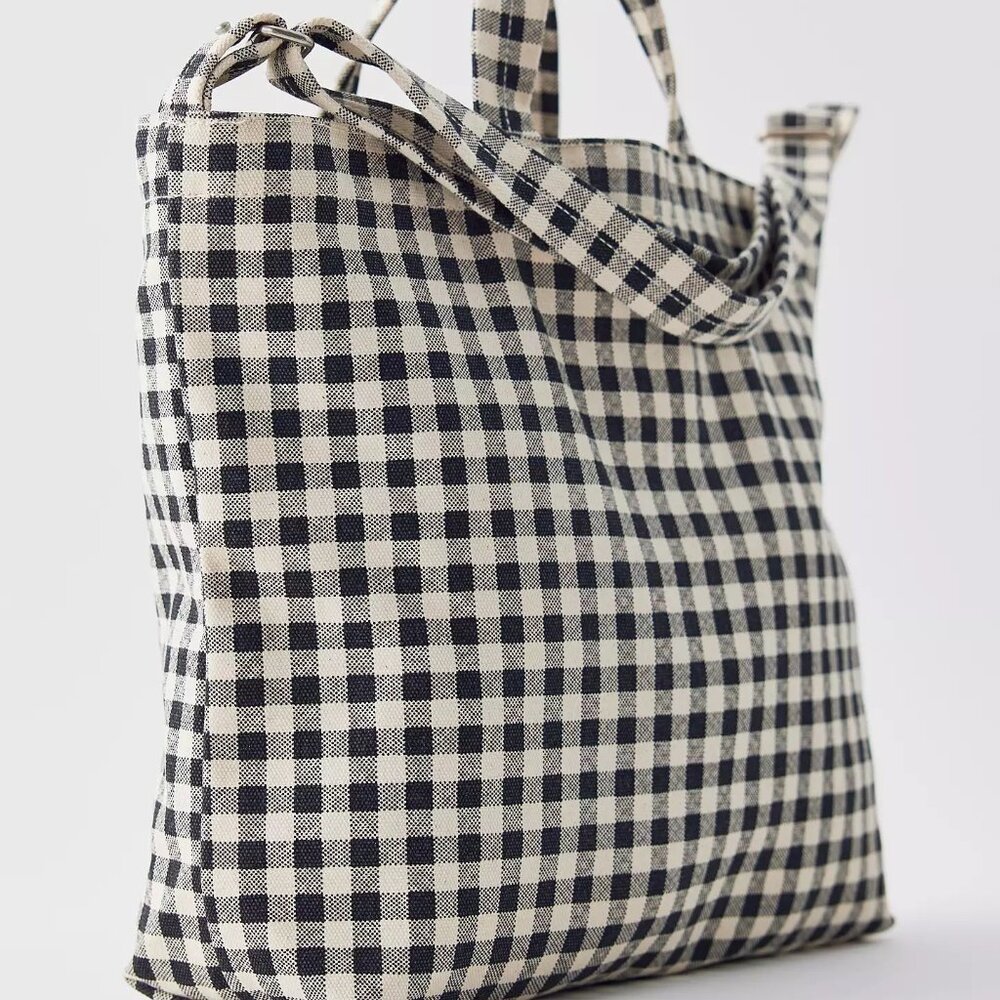 NWT Baggu Horizontal Zip Duck Bag - Black & White Gingham - Picture 8 of 8